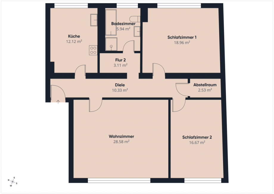Grundriss Etagenwohnung Bad Neuenahr-Ahrweiler
