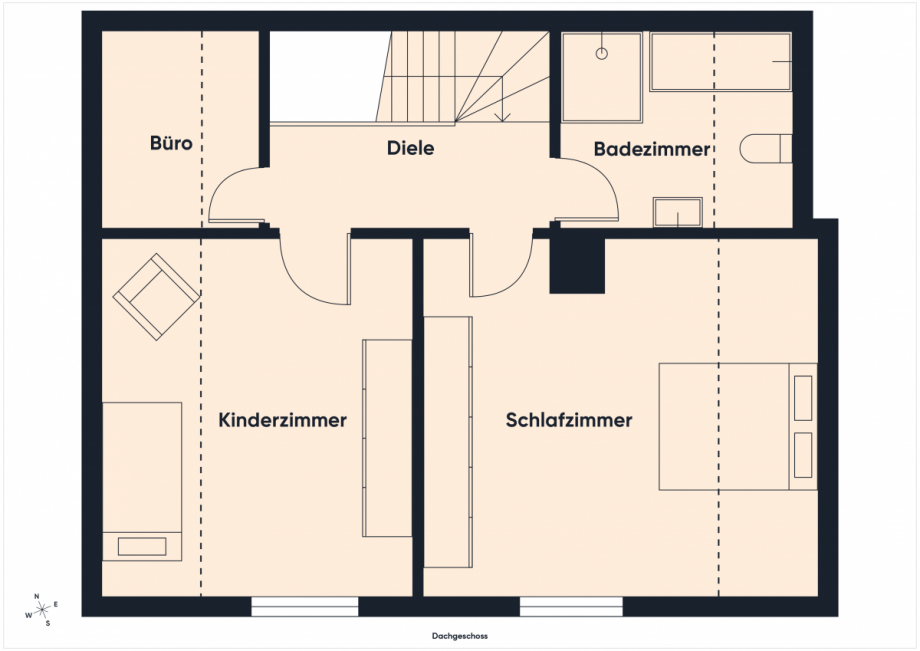 Grundriss DG Einfamilienhaus Remagen