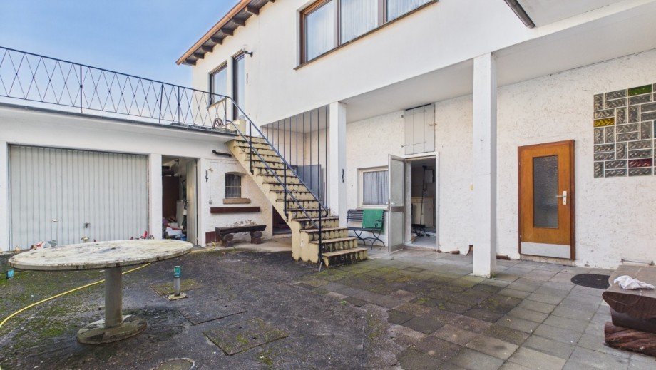 Innenhof Garten Einfamilienhaus Grafschaft