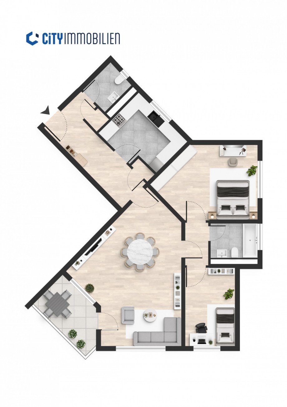 Grundriss Etagenwohnung Bonn